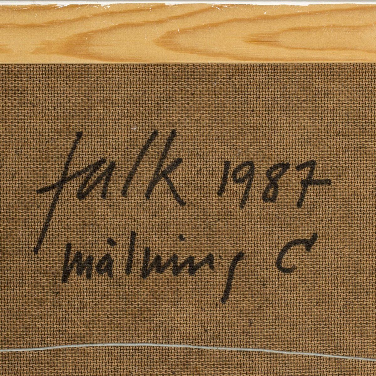 Lars Erik Falk, Painting C, 1987, Oil On Panel photo vinterior