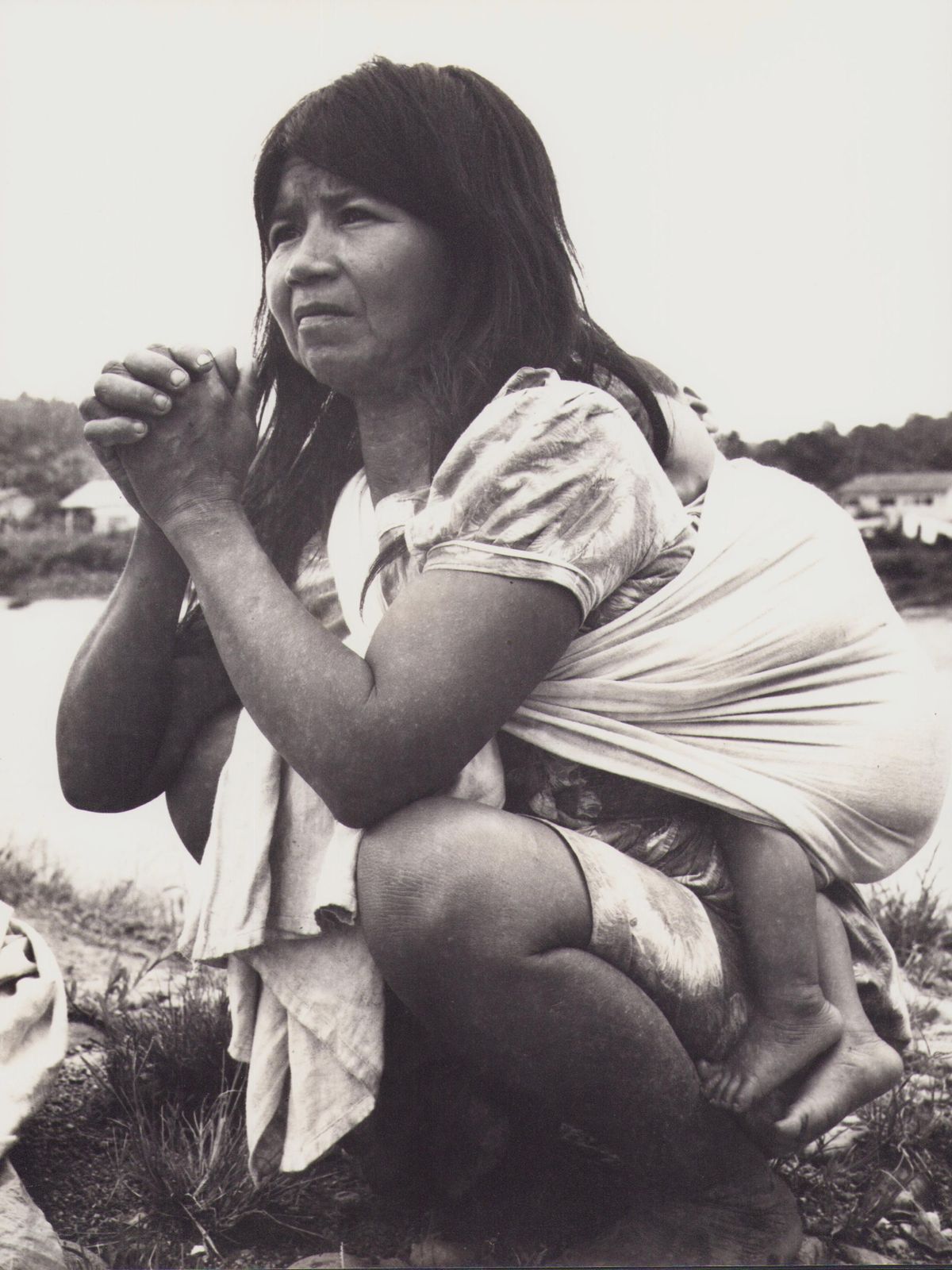 Hanna Seidel Ecuador, Woman, Indigenous, Black And White Photography, 1960s,  Ca. 1960s