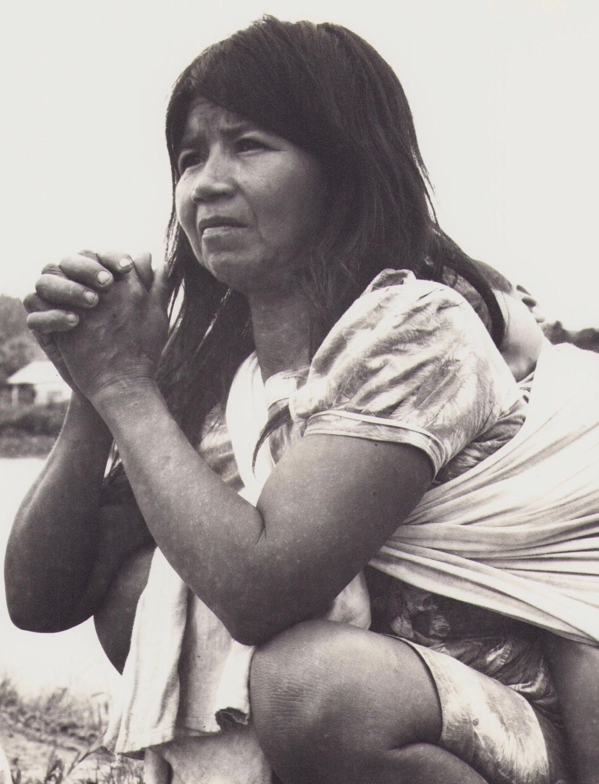Hanna Seidel Ecuador, Woman, Indigenous, Black And White Photography, 1960s,  Ca. 1960s photo furniture
