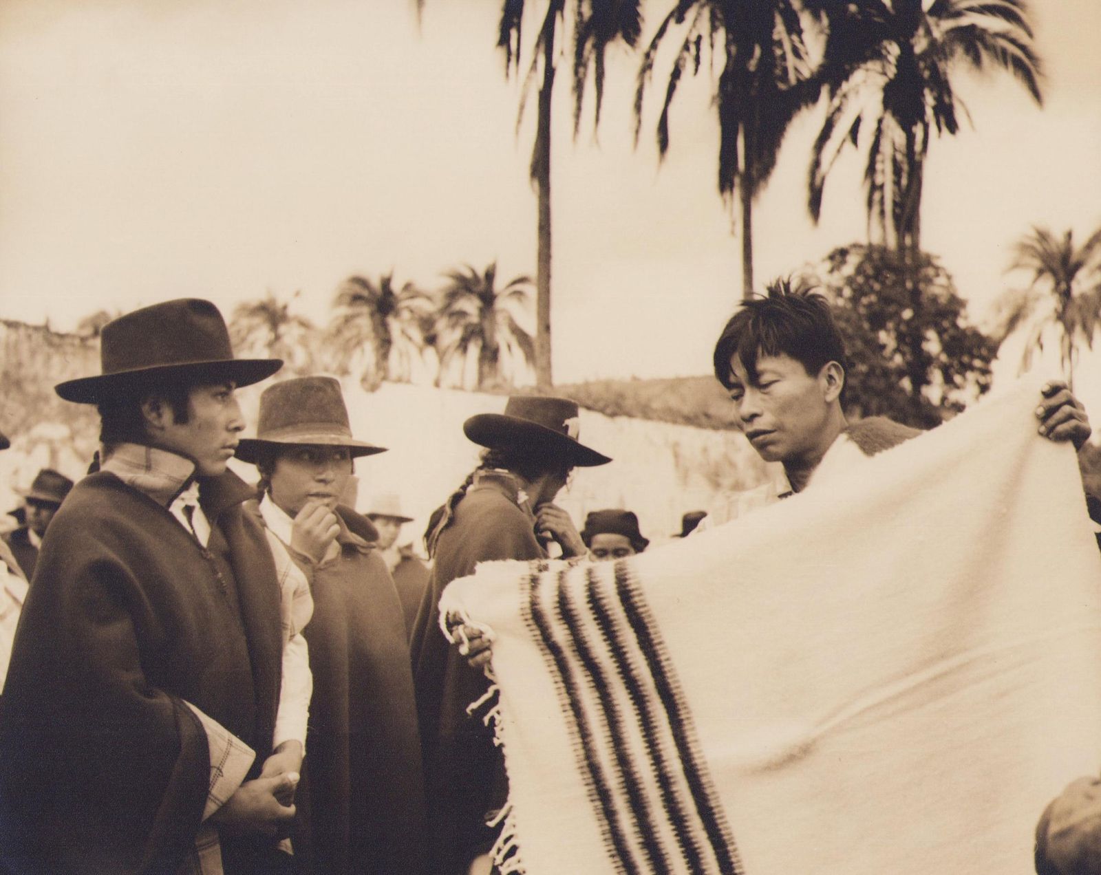Hanna Seidel Ecuador, Market, People, Black And White Photography, 1960s, Ca. 1960s