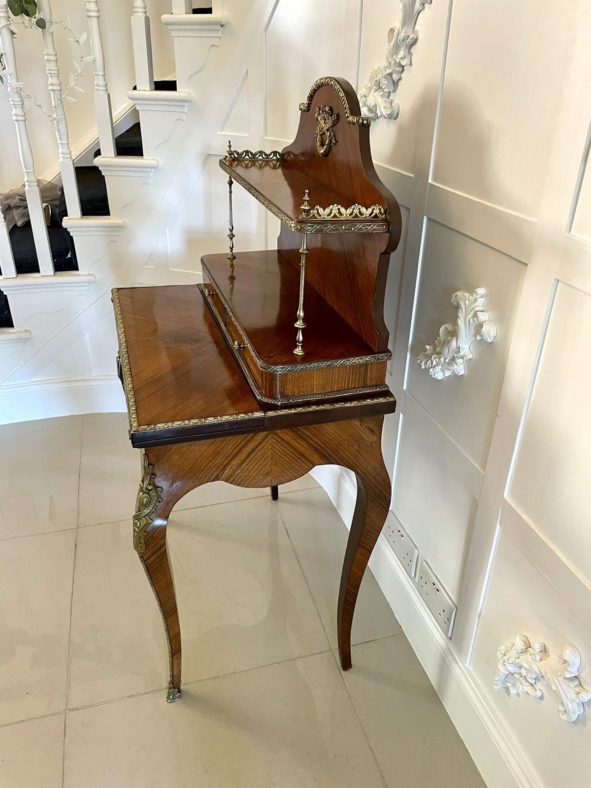 Fine Quality Antique French Kingwood Bonheur Du Jour photo vintage