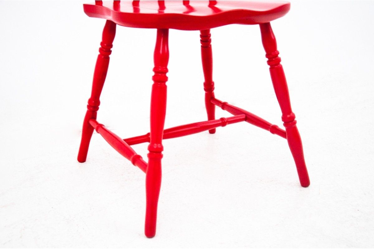 Red Chair, Poland, 1940s. After Renovation. photo for sale
