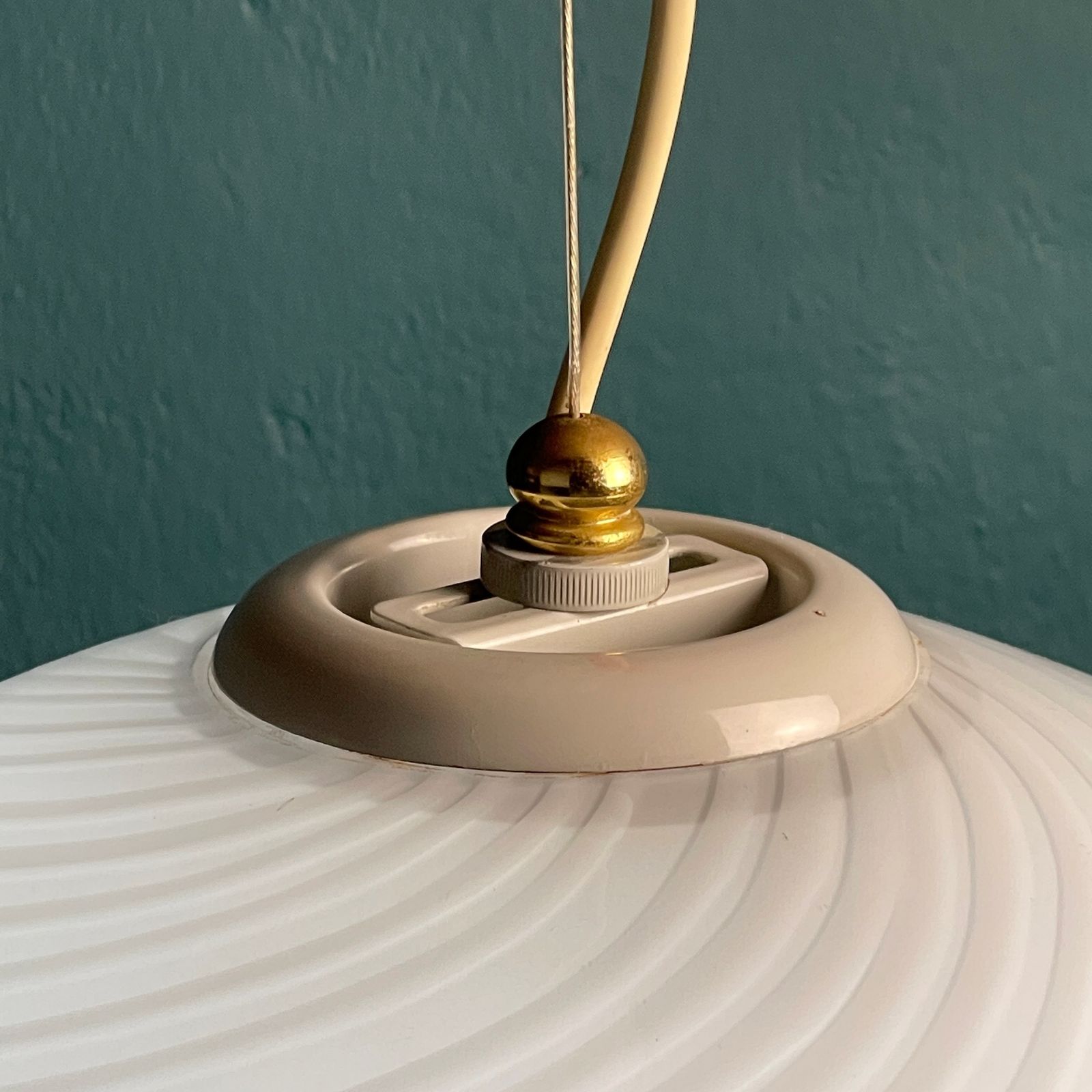 Vintage Swirl Murano Glass Pendant Lamp Italy 1970s photo furniture