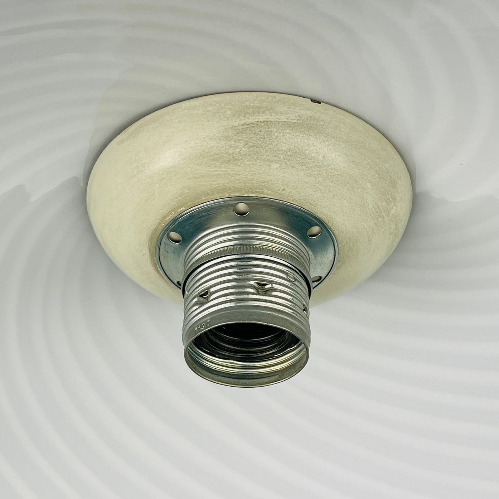photo furniture Vintage Swirl Murano Glass Pendant Lamp Italy 1970s