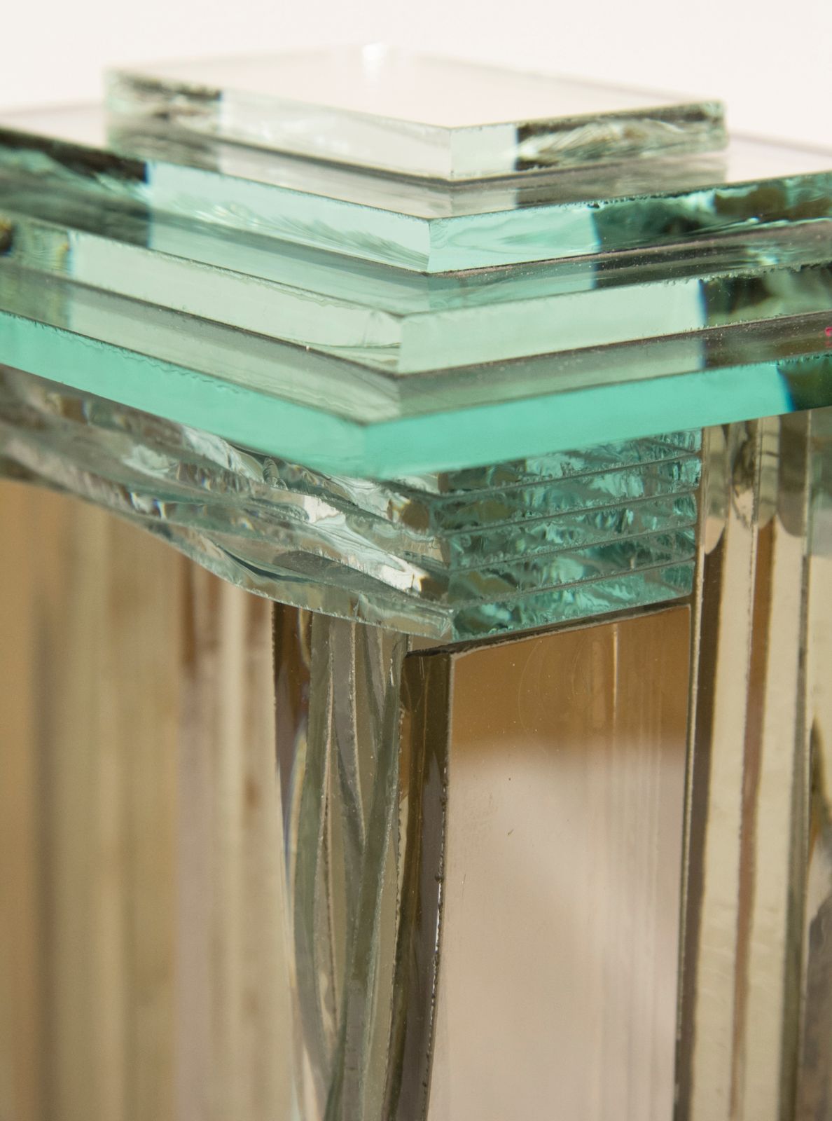 Mid Century Glass Sculpture Light photo Lighting