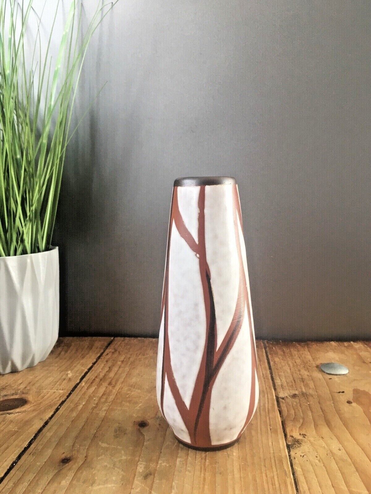 photo for sale Mid Century 60's West German Pottery Vase 4035/17 Abstract Vintage Retro 70's