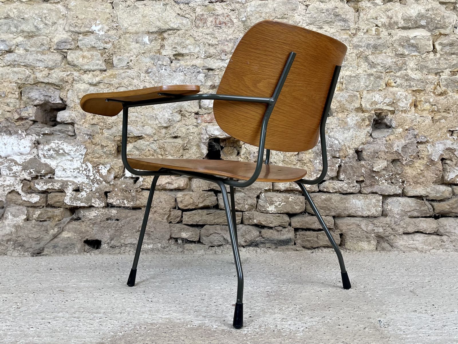 photo vintage Dutch Model 8000 Pila Pila Powage Chair By Tjerk Reijenga For Pilastro, 1960s. Mid Century Lounge Accent Occasional Chair