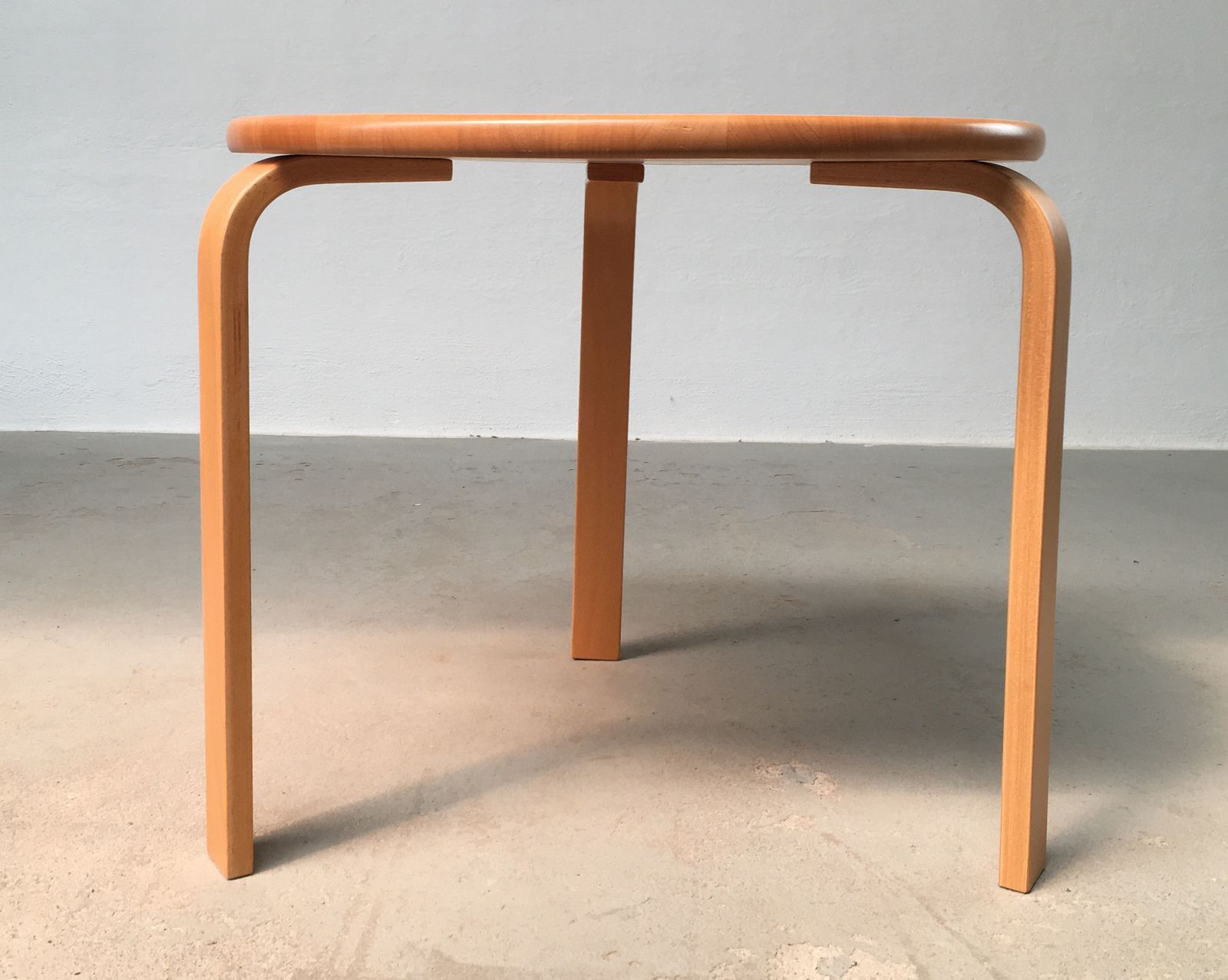 Fully Restored Danish Bent Silberg Stackable Beech Side Tables 1970's photo vinterior