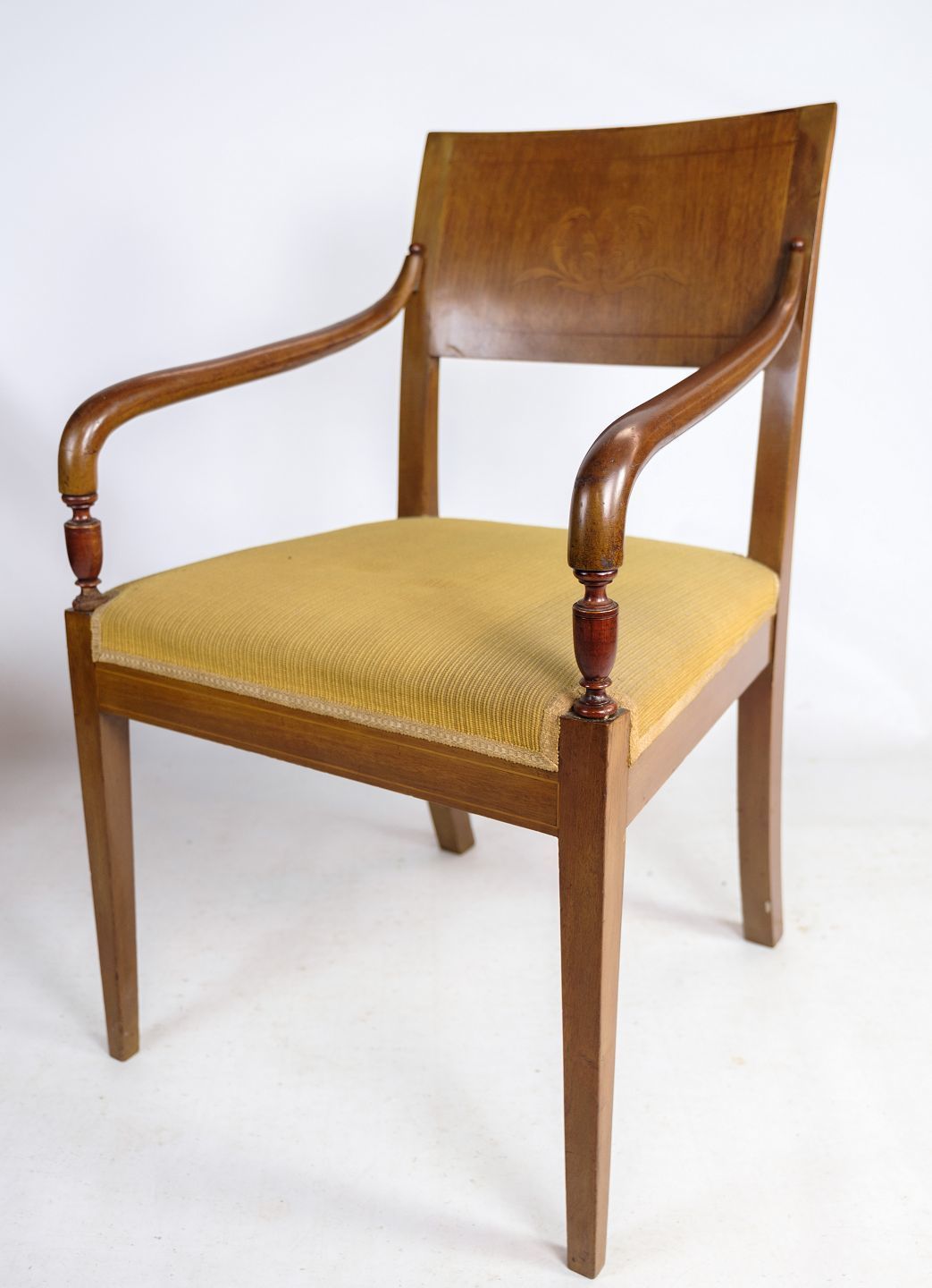 Armchairs Mahogany Empire Marquetry 1920 photo furniture