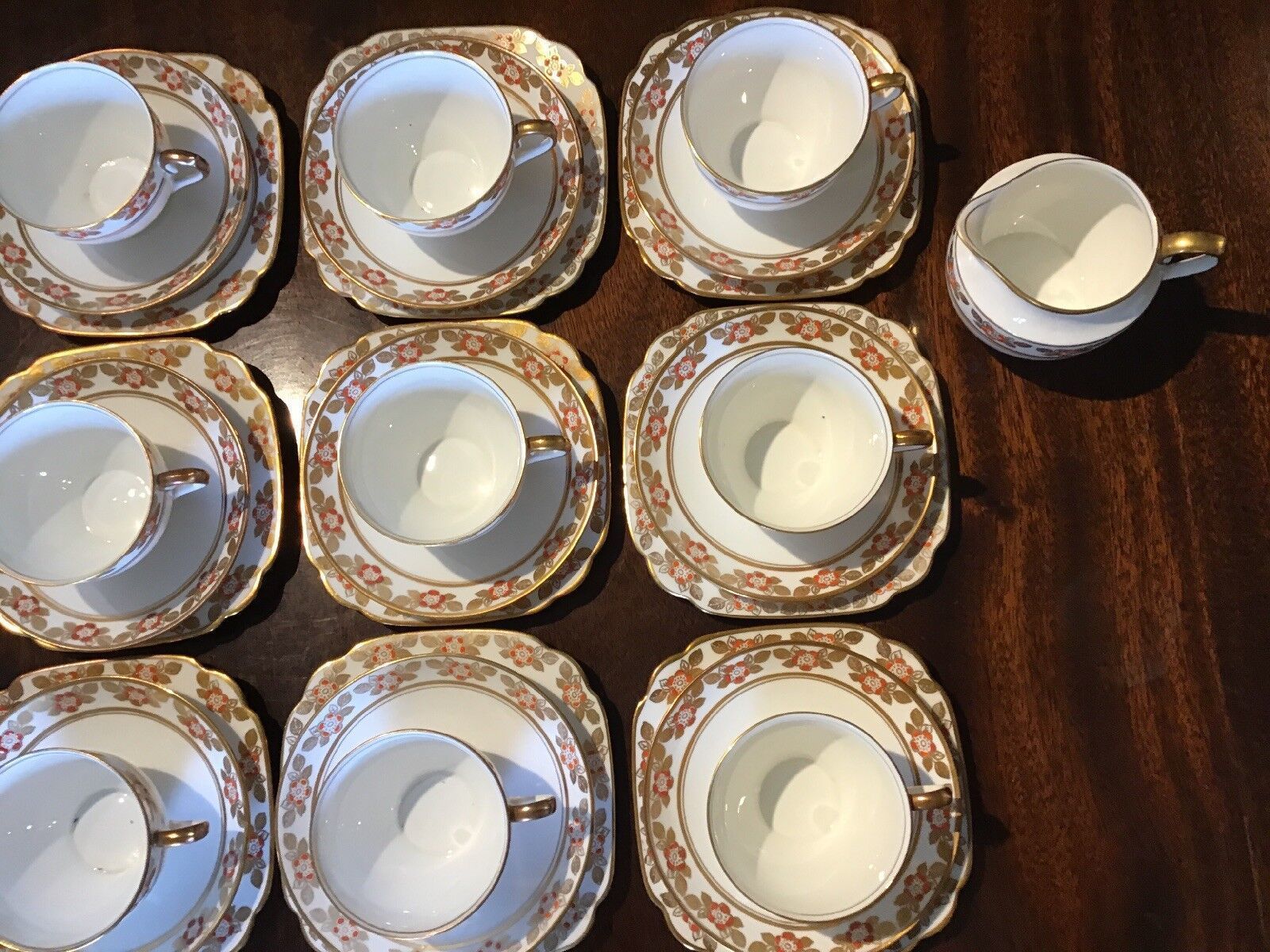 Antique Standard China Gilt And Enamel Tea Set. 12 Trio’s photo 70.0