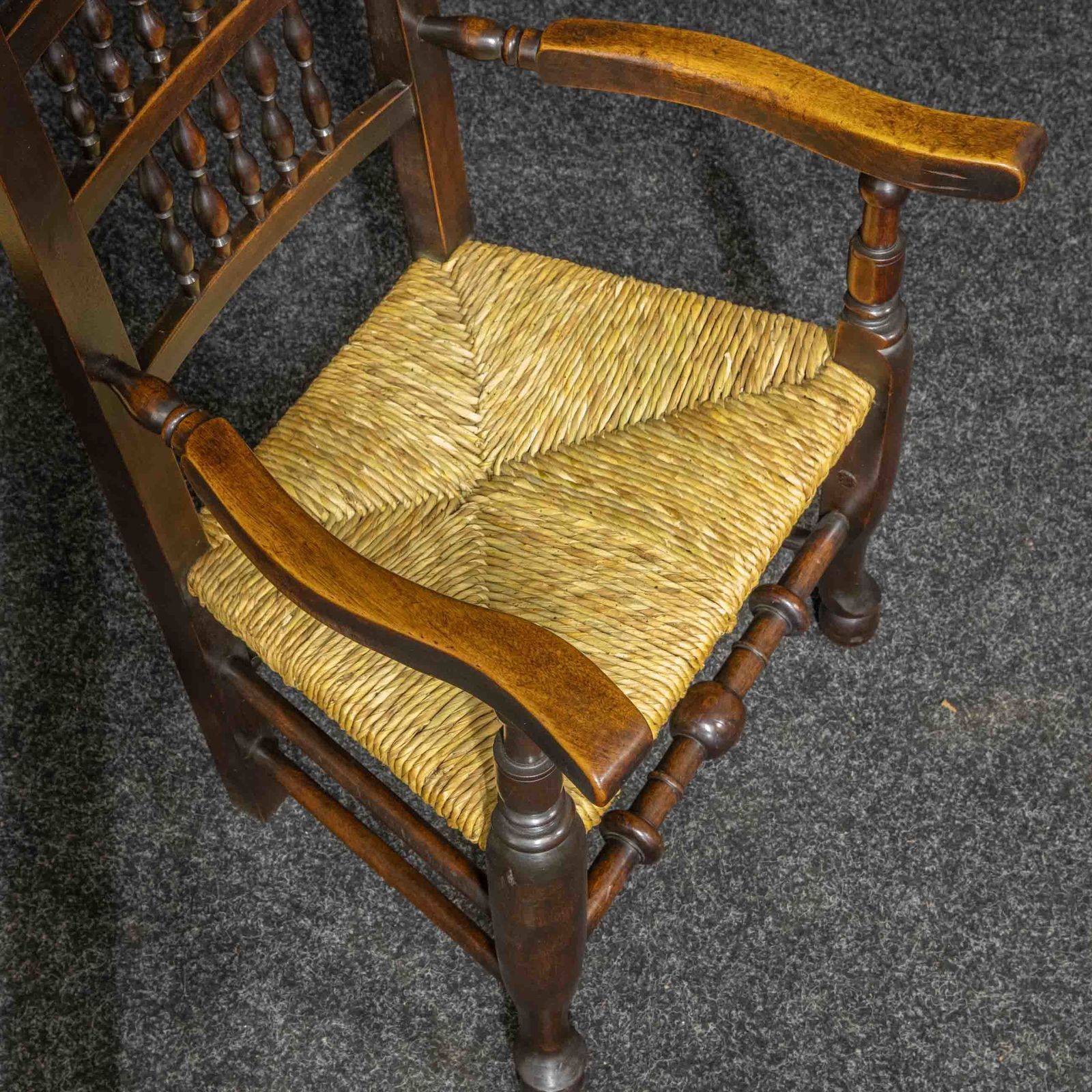 Set Of Eight Georgian Lancashire Spindleback Chairs photo buy