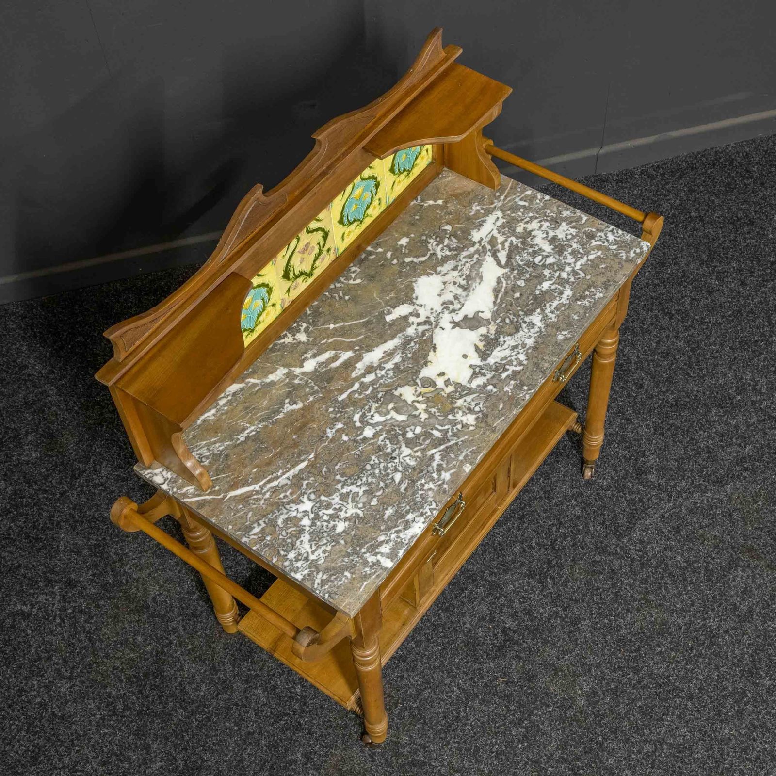 Edwardian Birch Washstand photo for sale