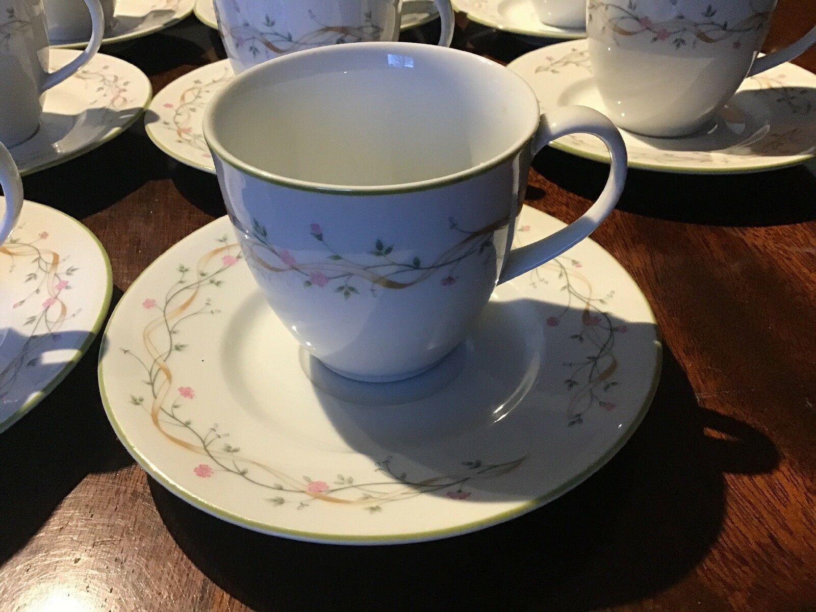 35 Trellis By Inheritance Table Ware Porcelain Teacups On Saucers photo furniture