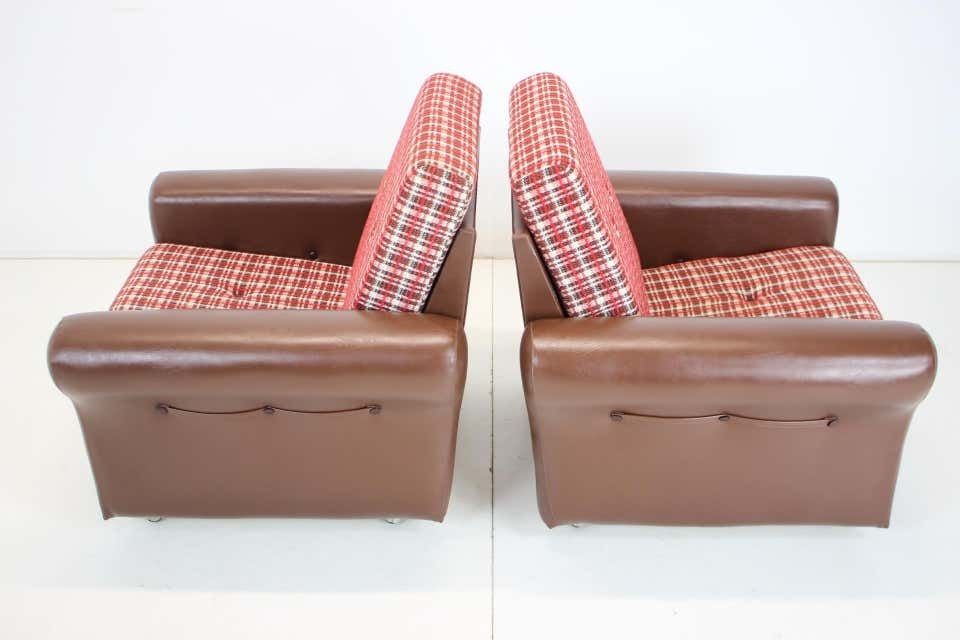 photo for sale Pair Of Mid Century Design Armchairs,Czechoslovakia,1960's.