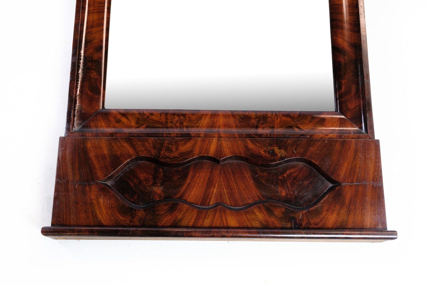 Antique Mirror In Mahogany Late Empire From 1840s photo vinterior