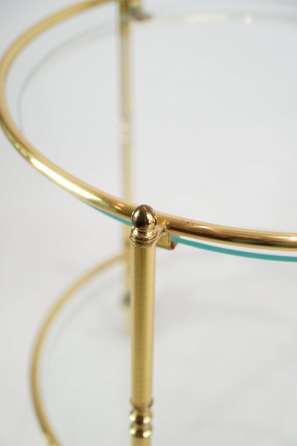 Bar Table In Brass Glass From 1970s photo furniture