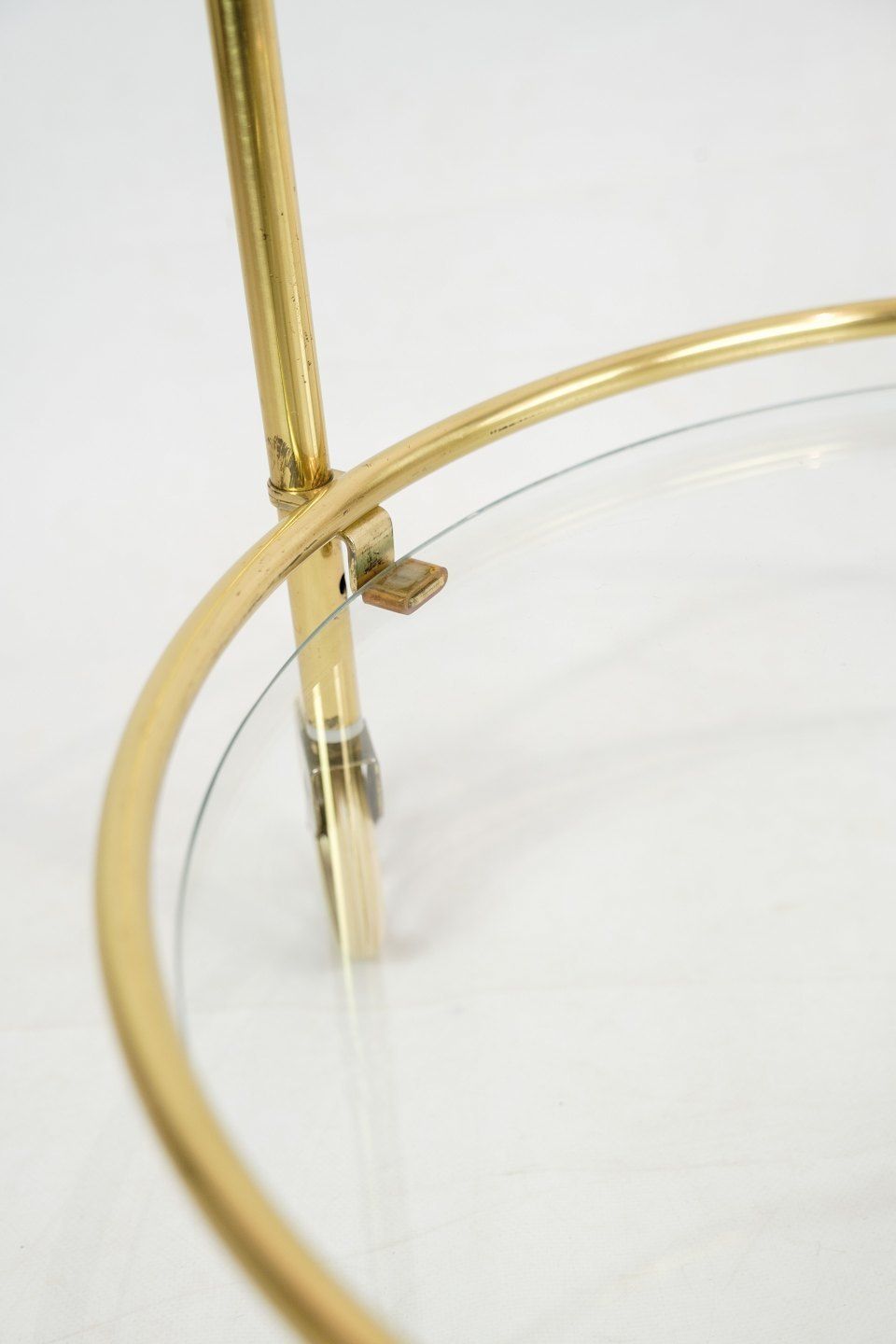 Bar Table In Brass Glass From 1970s photo 685.0