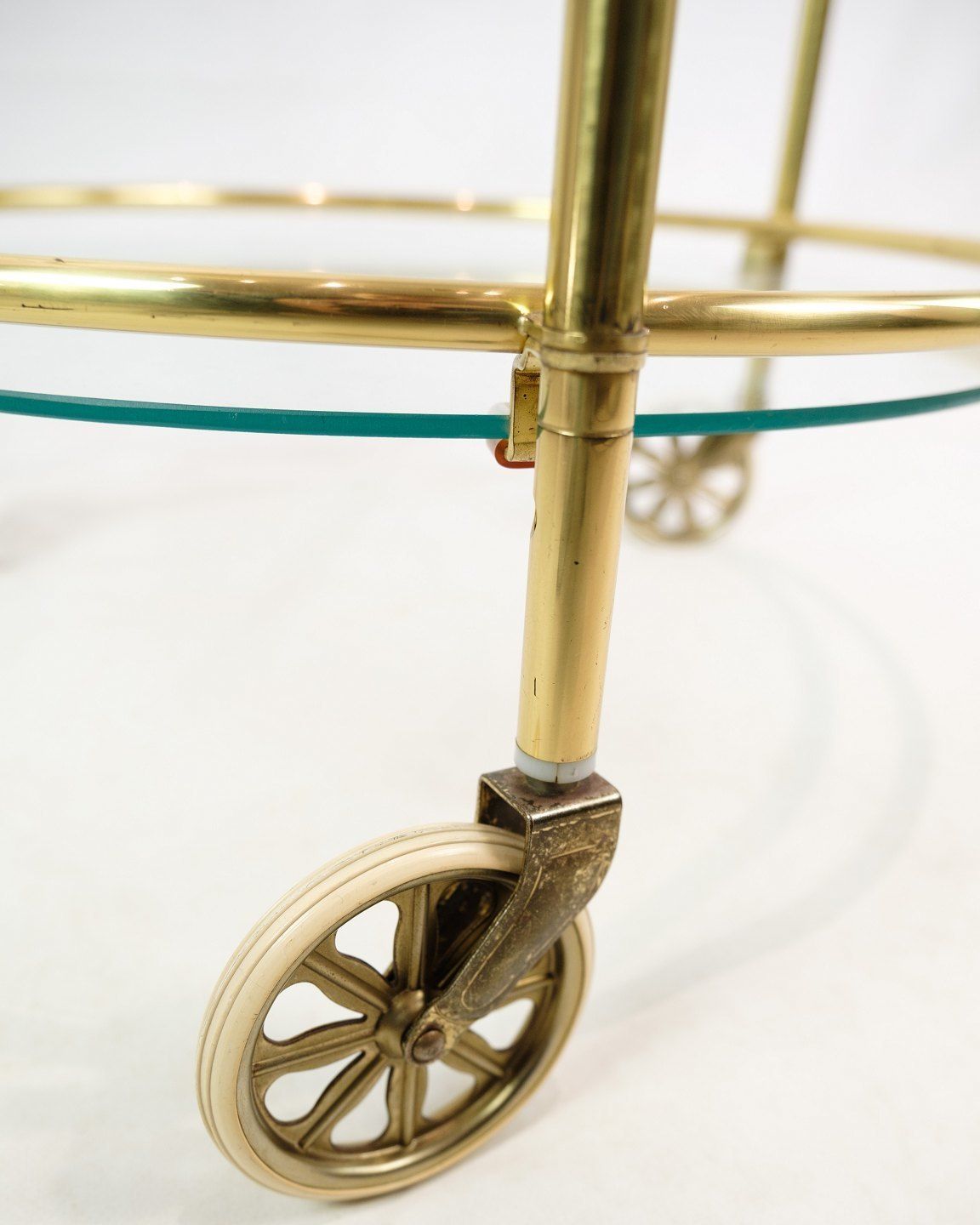Bar Table In Brass Glass From 1970s photo buy