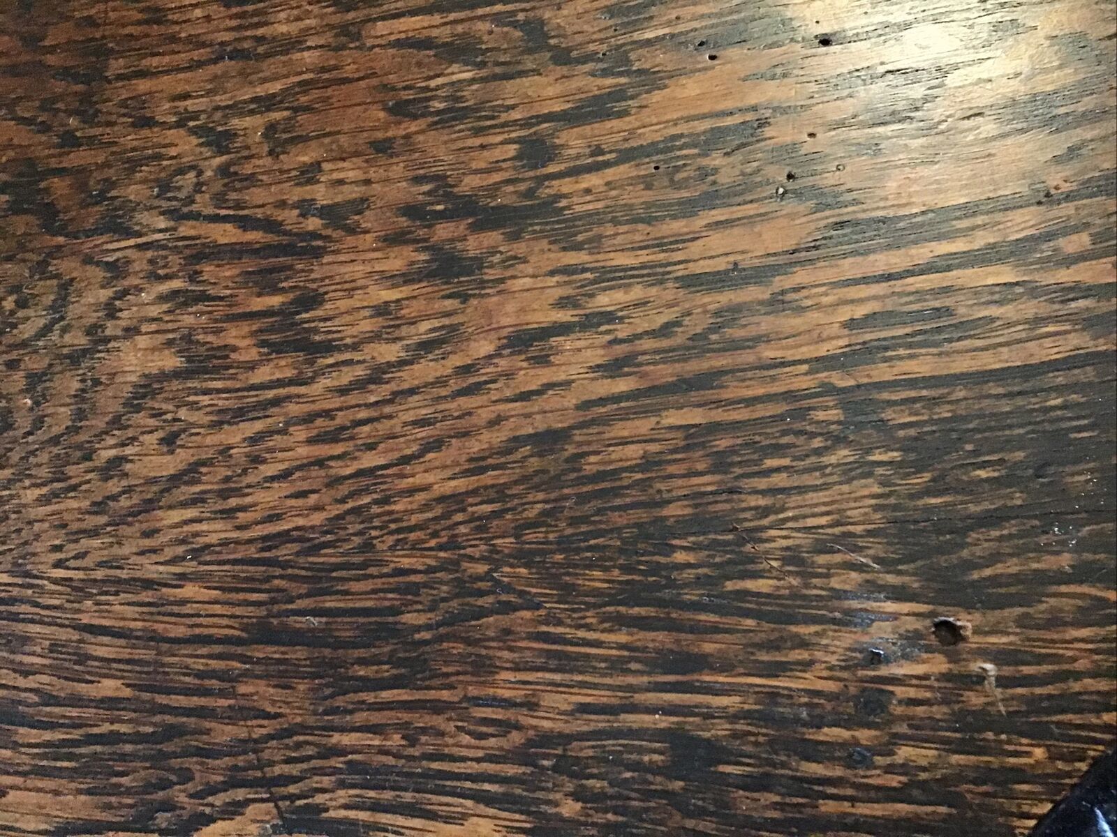 850.0 Heavily Carved Oak Writing Table. Fluted Column Legs Over Dolphin Feet C.1800 photo