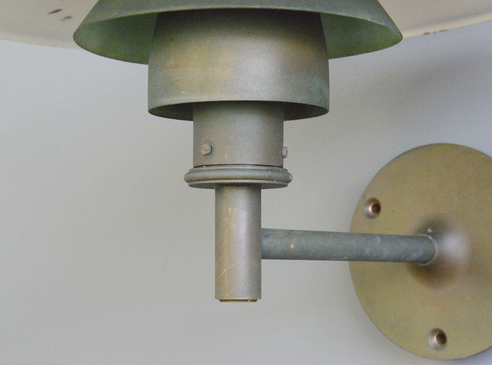 Verdigris Copper Louis Poulson Wall Lights Circa 1950s photo Lighting