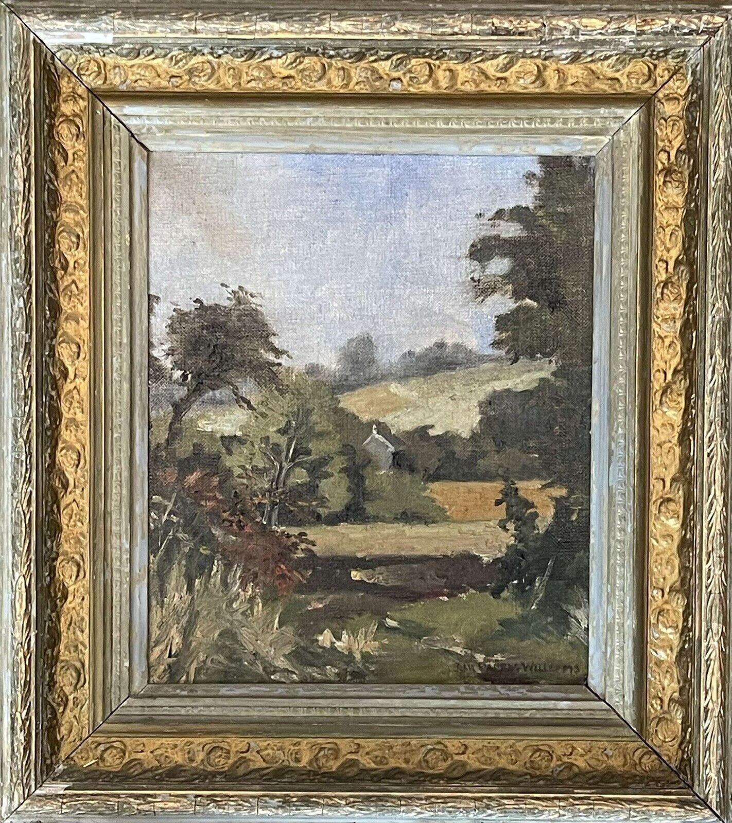 Landscape Oil Painting Amport St Lawrence By Jean Parry Williams photo Art