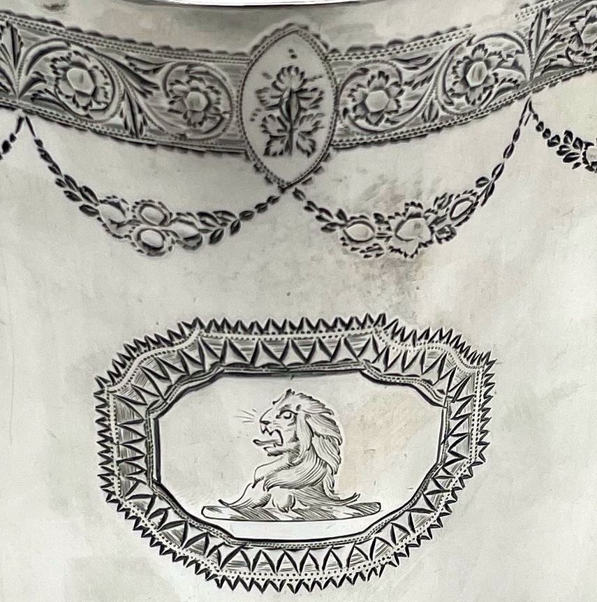 photo furniture 18th Century Antique George III Silver Tea Caddy London 1795 Thomas Shepherd