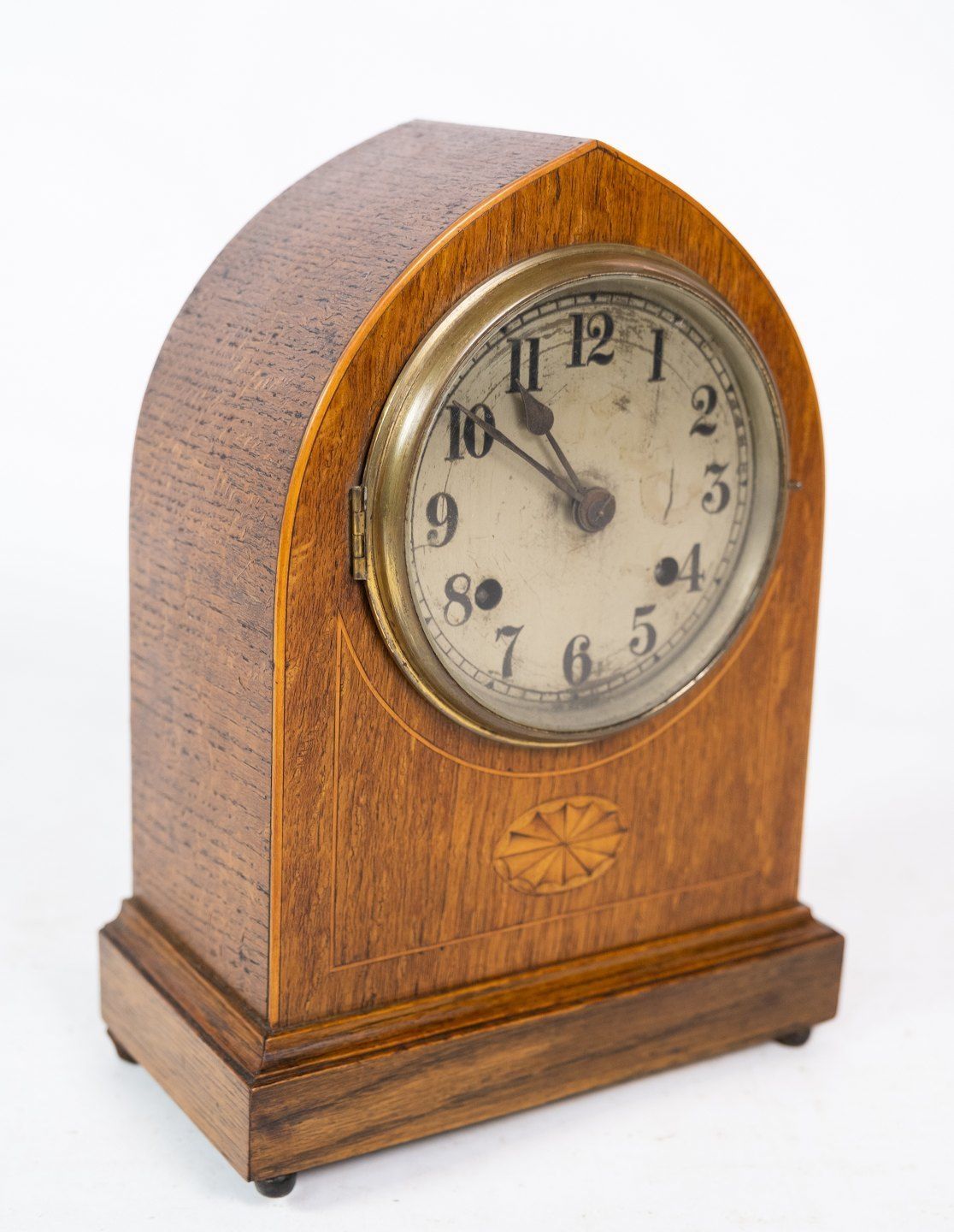 Carmine Clock, Light Mahogany, Marquetry, 1920s. photo furniture