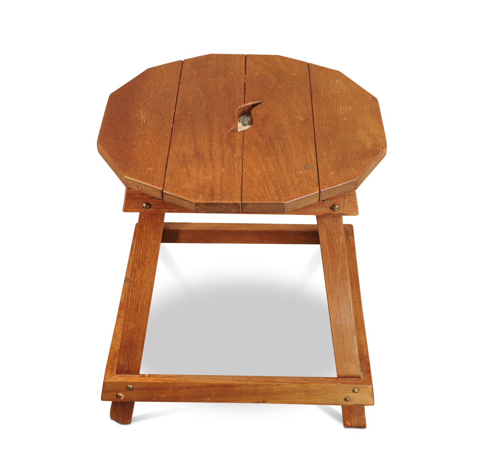 Stunning Pair Of Liberty Of London Matching Arts And Crafts Primitive Oak Stools With Carry Handle To Seat. Early 1900's Ol photo furniture
