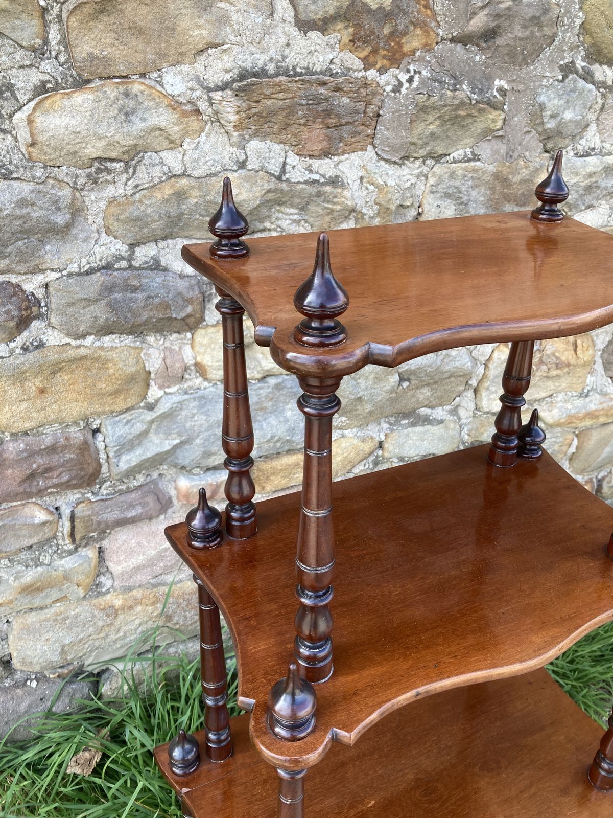 Victorian Walnut Wot Not photo vintage