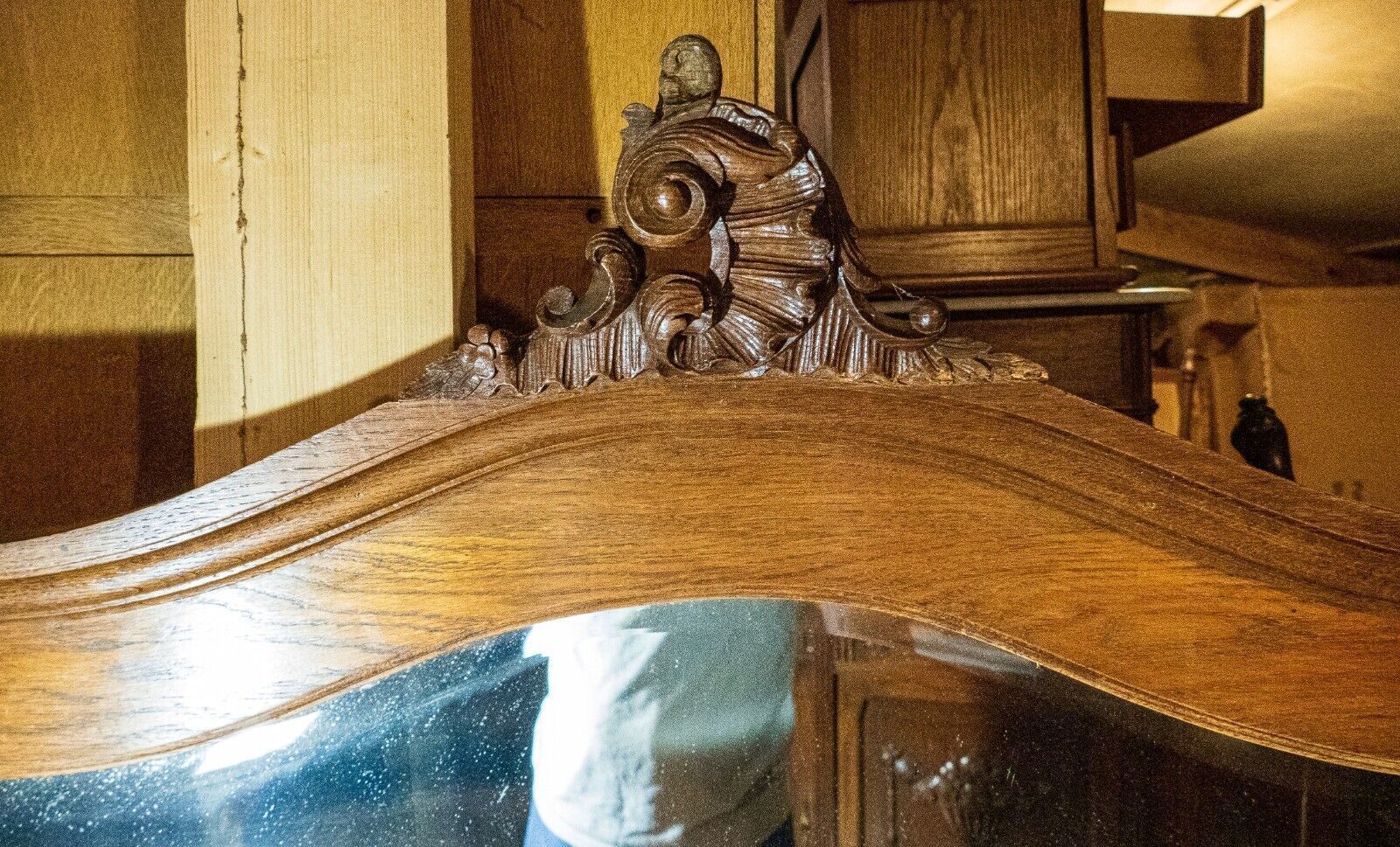 19th Century French Oak And Marble Topped Dressing Table/Washstand photo vintage