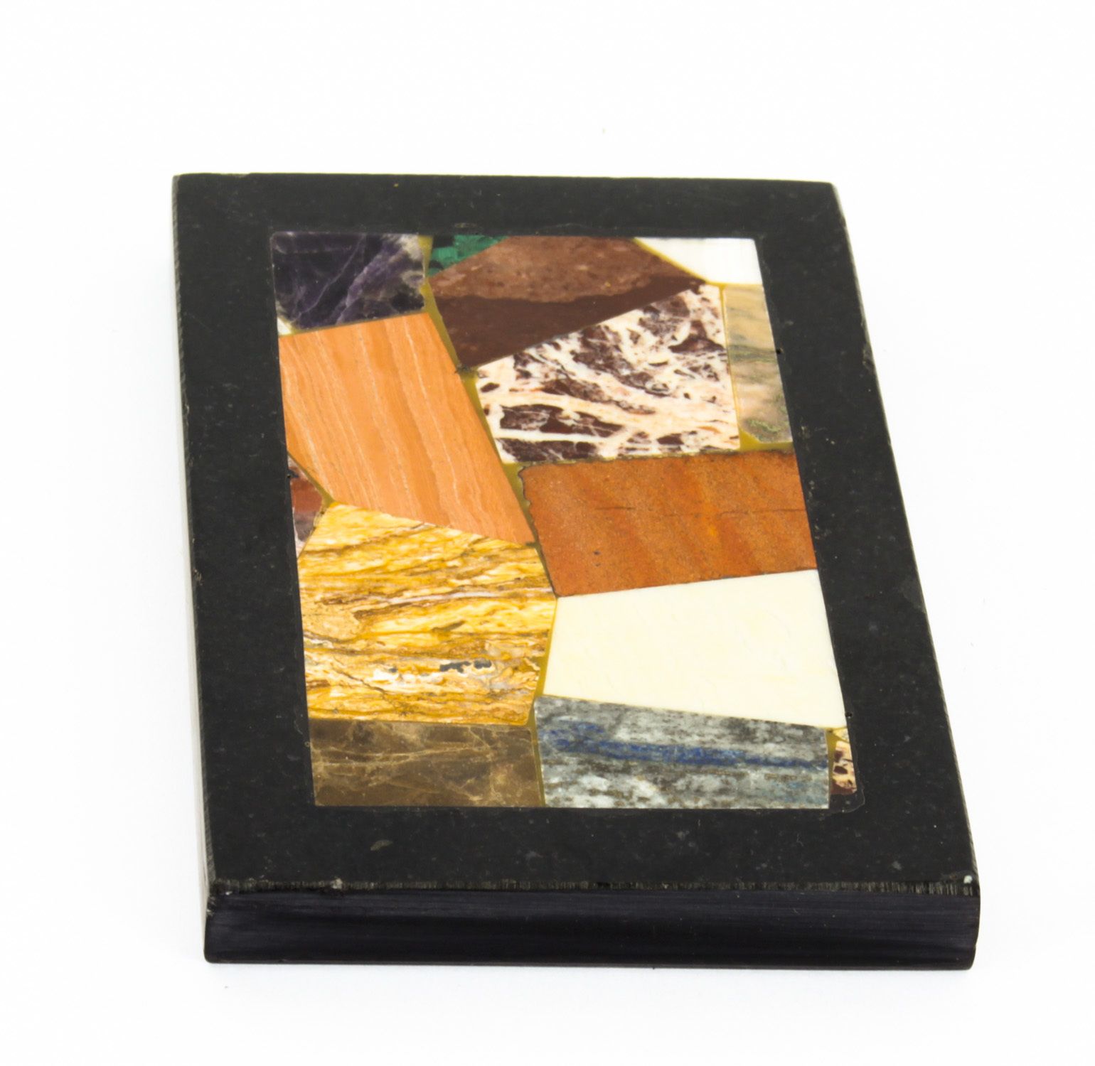 Antique Grand Tour Pietra Dura Specimen Top Paperweight 19th C photo buy