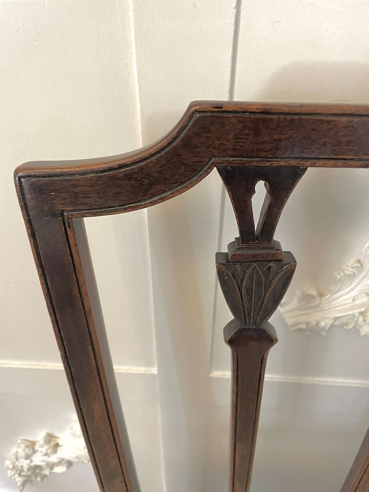 photo for sale Fine Set Of 8 Antique Mahogany Dining Chairs