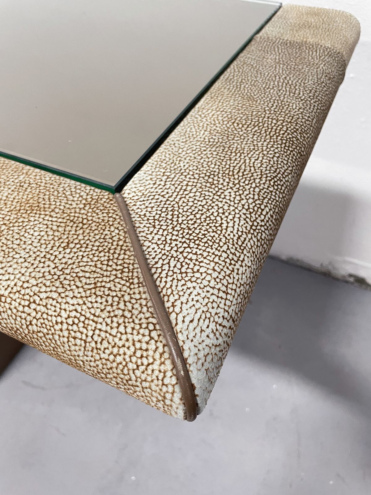 Suede Leather Sideboard 'Bogo' By Carlo Bartoli For Rossi Di Albizzate, Italy 1980s photo 3700.0