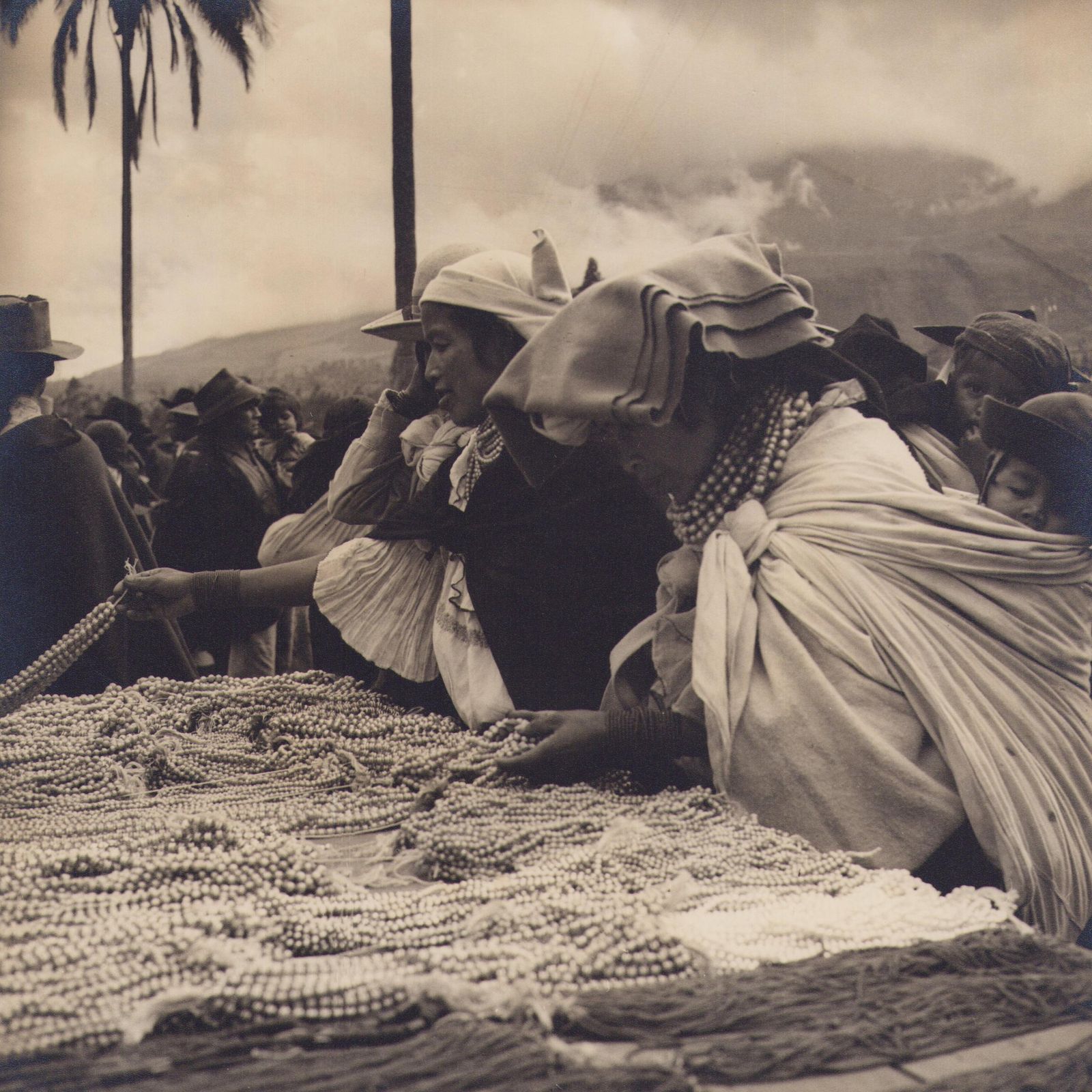 Hanna Seidel Ecuador, People, Market, Black And White Photography, 1960s