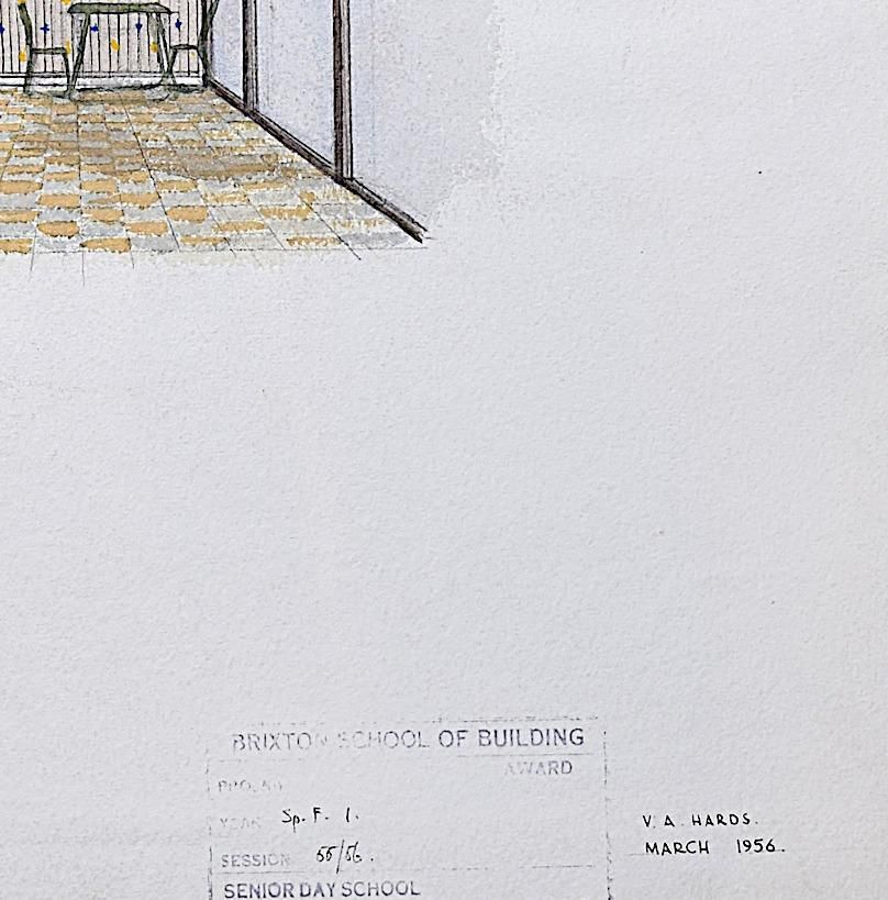 Modernist Fisherman's Hut Architectural Drawing Design Mid Century Modern Uk photo Art