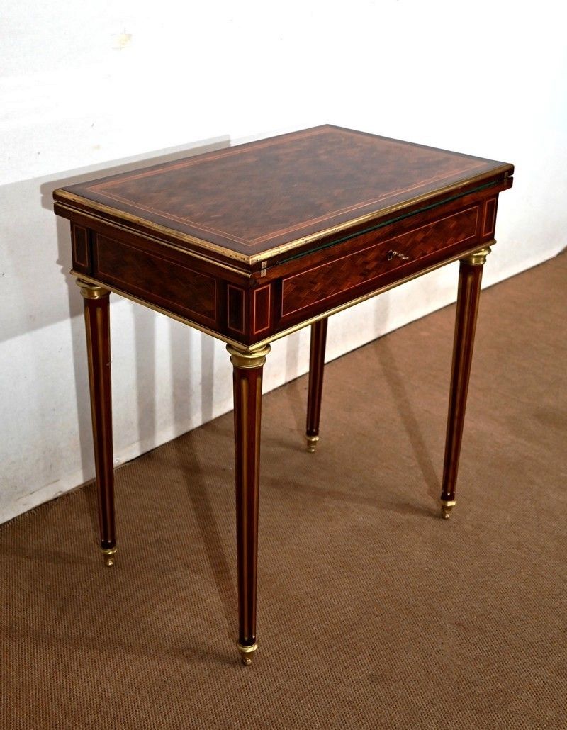 Multifunction Middle Table Louis XVI Style Late 19th Century photo for sale