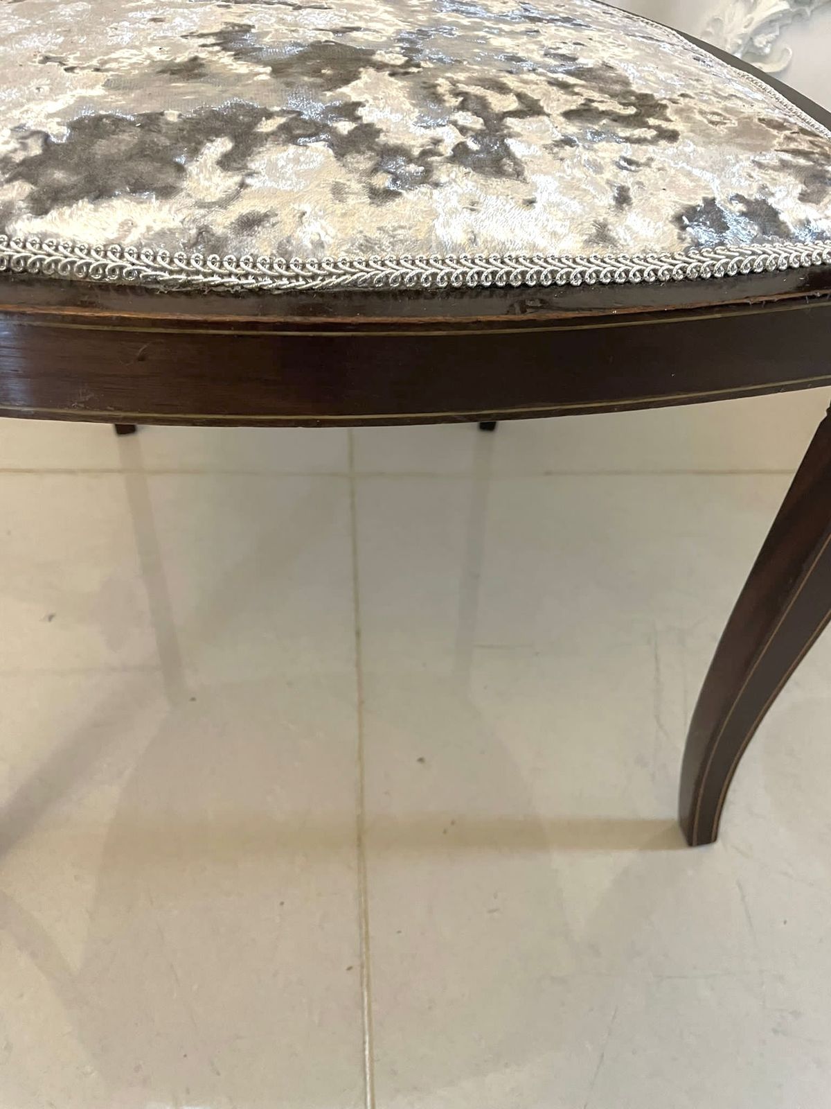 Pair Of Antique Mahogany Inlaid Armchairs photo buy