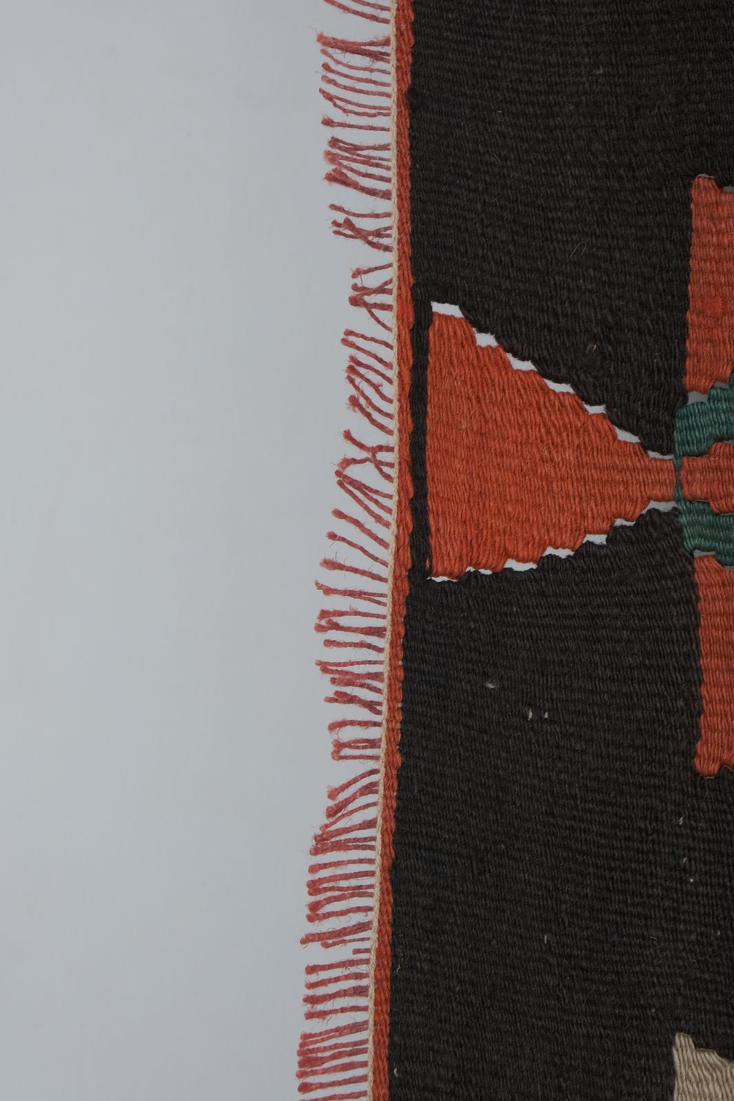 photo furniture 70s Vibrant Colors Striped Design Turkish Kilim Rug