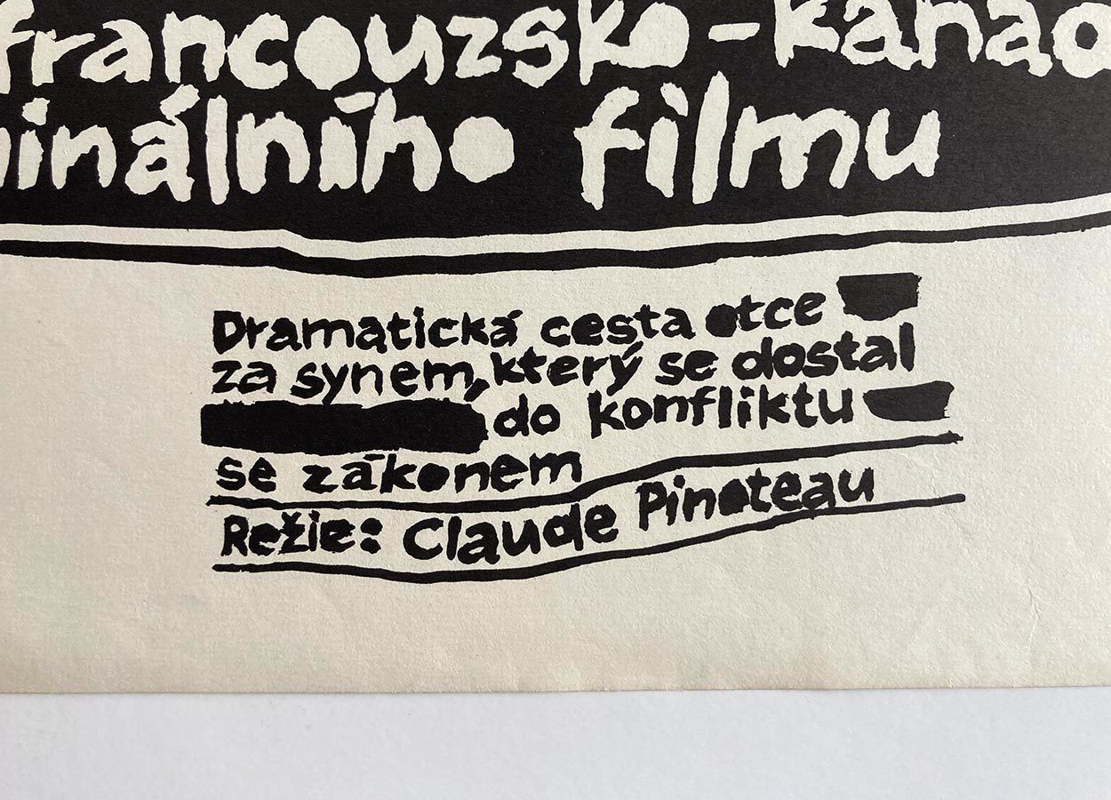 Movie Poster, The Angry Man, Jiří školník, 1981 photo 54.0