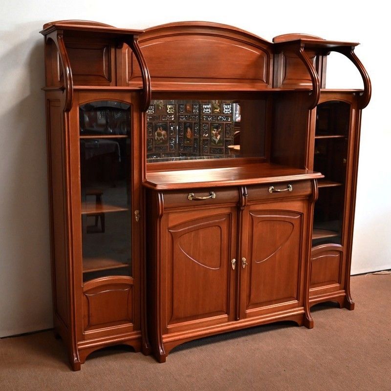 Important Vitrine Buffet, Attributed To Maison E. Diot, Art Nouveau – 1900 photo furniture
