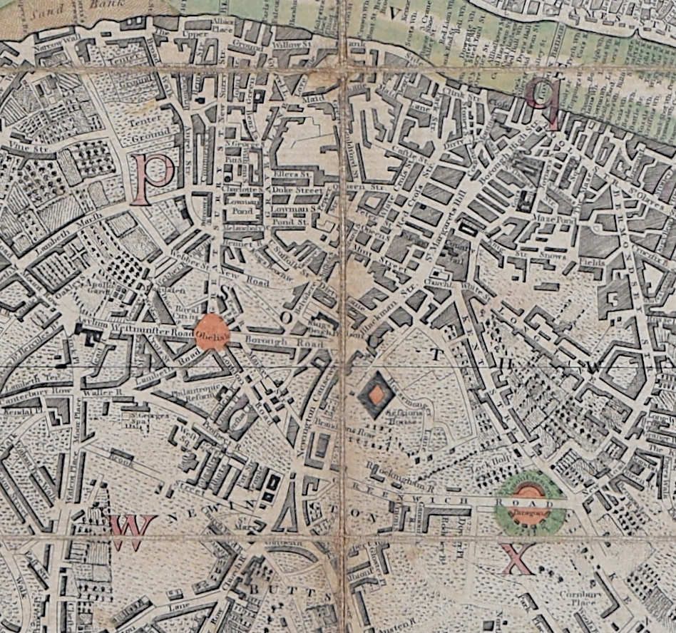 Darton And Harvey Publisher Map Of London Southwark And Parts Adjacent 1800 photo for sale