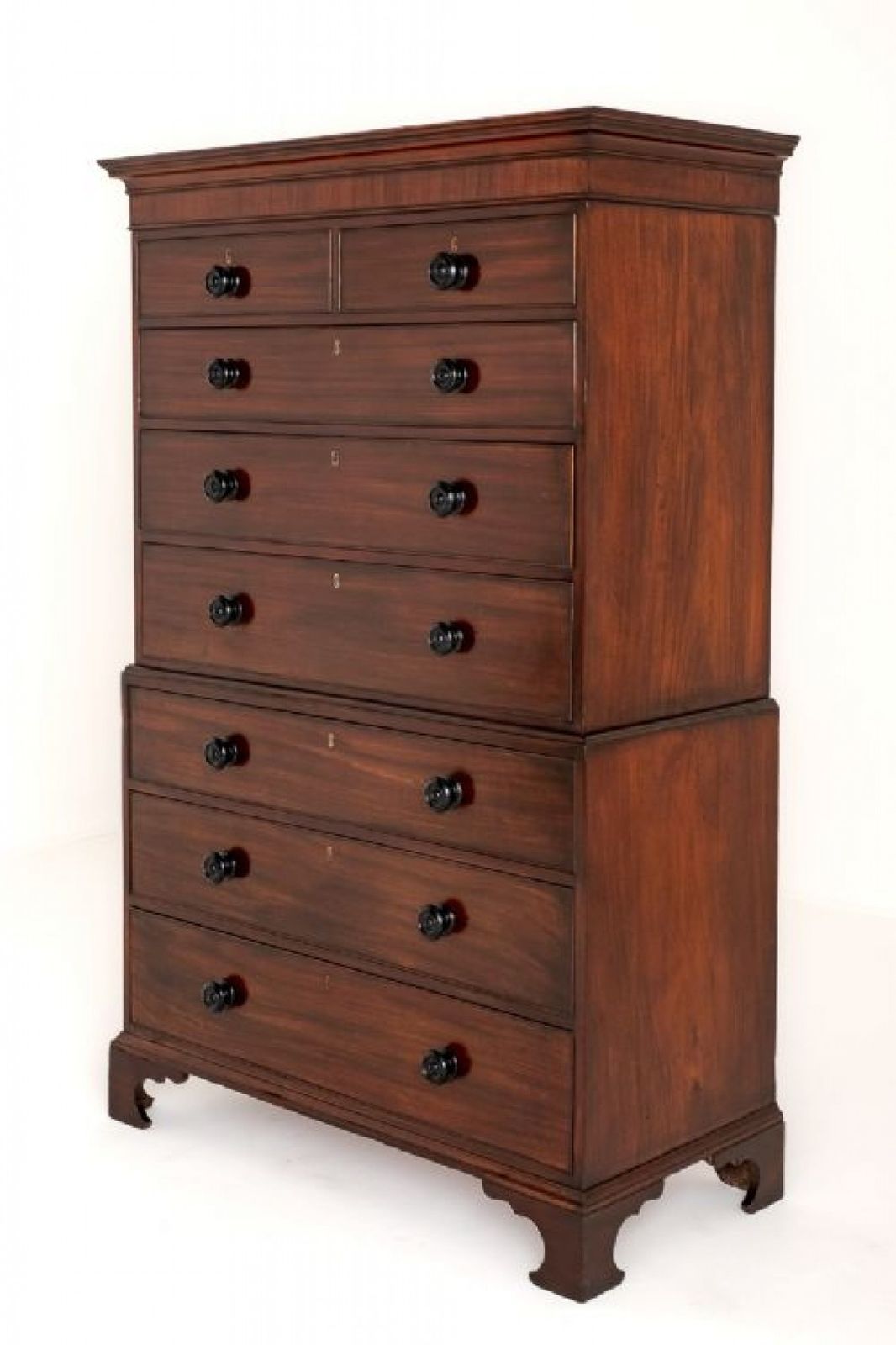 Georgian Chest On Chest Mahogany Period Furniture
