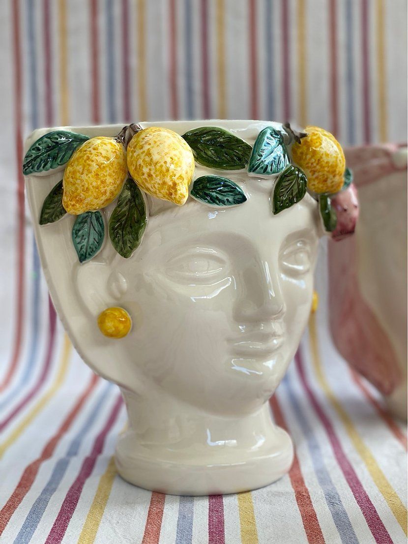 Sicilian Moro Heads, 18th Century And Earlier photo vintage