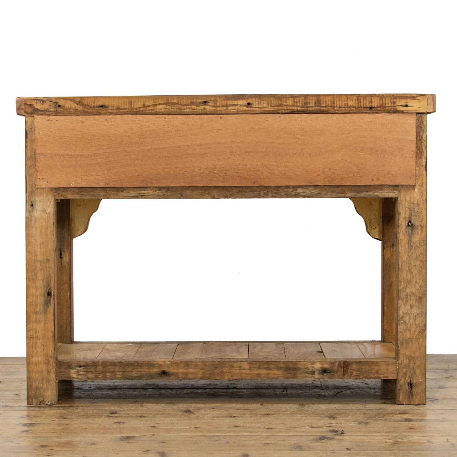Rustic Wooden Two Drawer Sideboard photo vintage