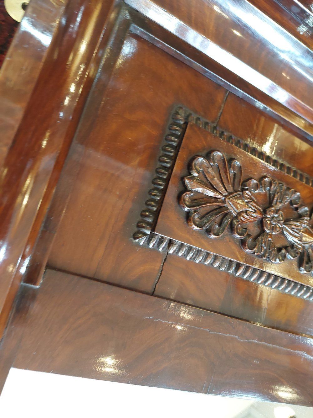 Early19thc Biedermeier Mahogany Framed Pier Mirror photo for sale