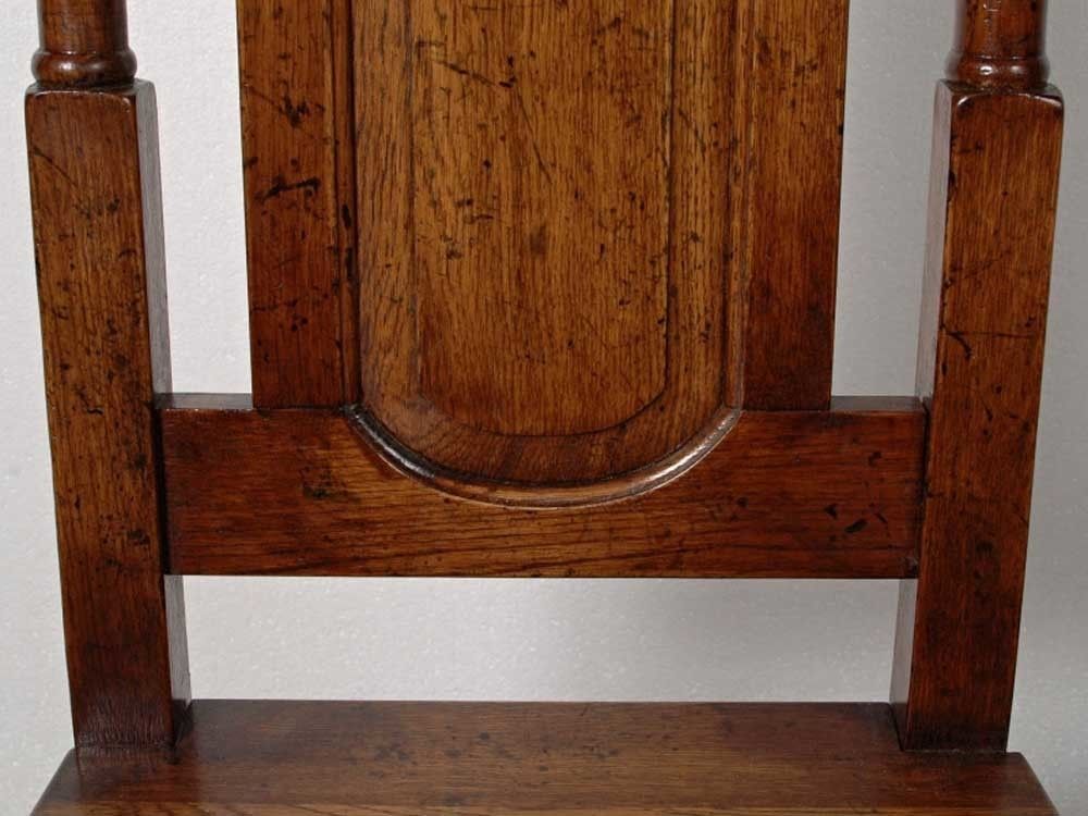 Set 8 English Elizabethan Tudor Oak Dining Chairs Chair photo vinterior