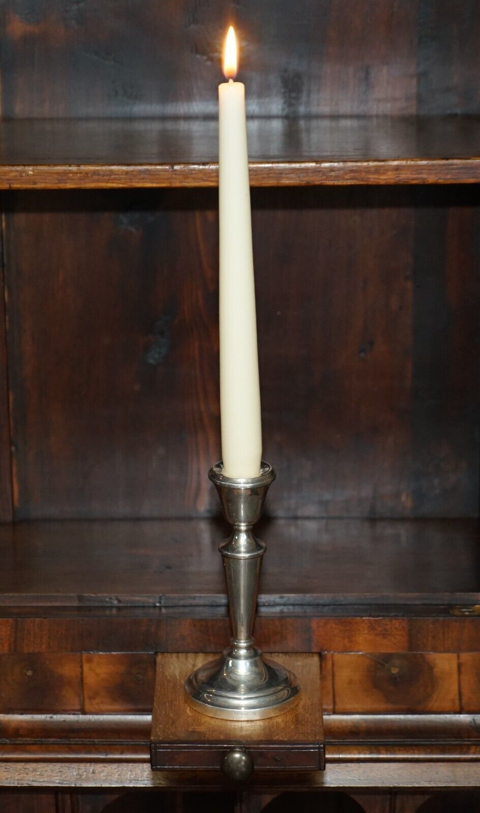 photo furniture Fine Antique Georgian Circa 1780 Oyster Venner Bureau Bookcase Chest Of Drawers