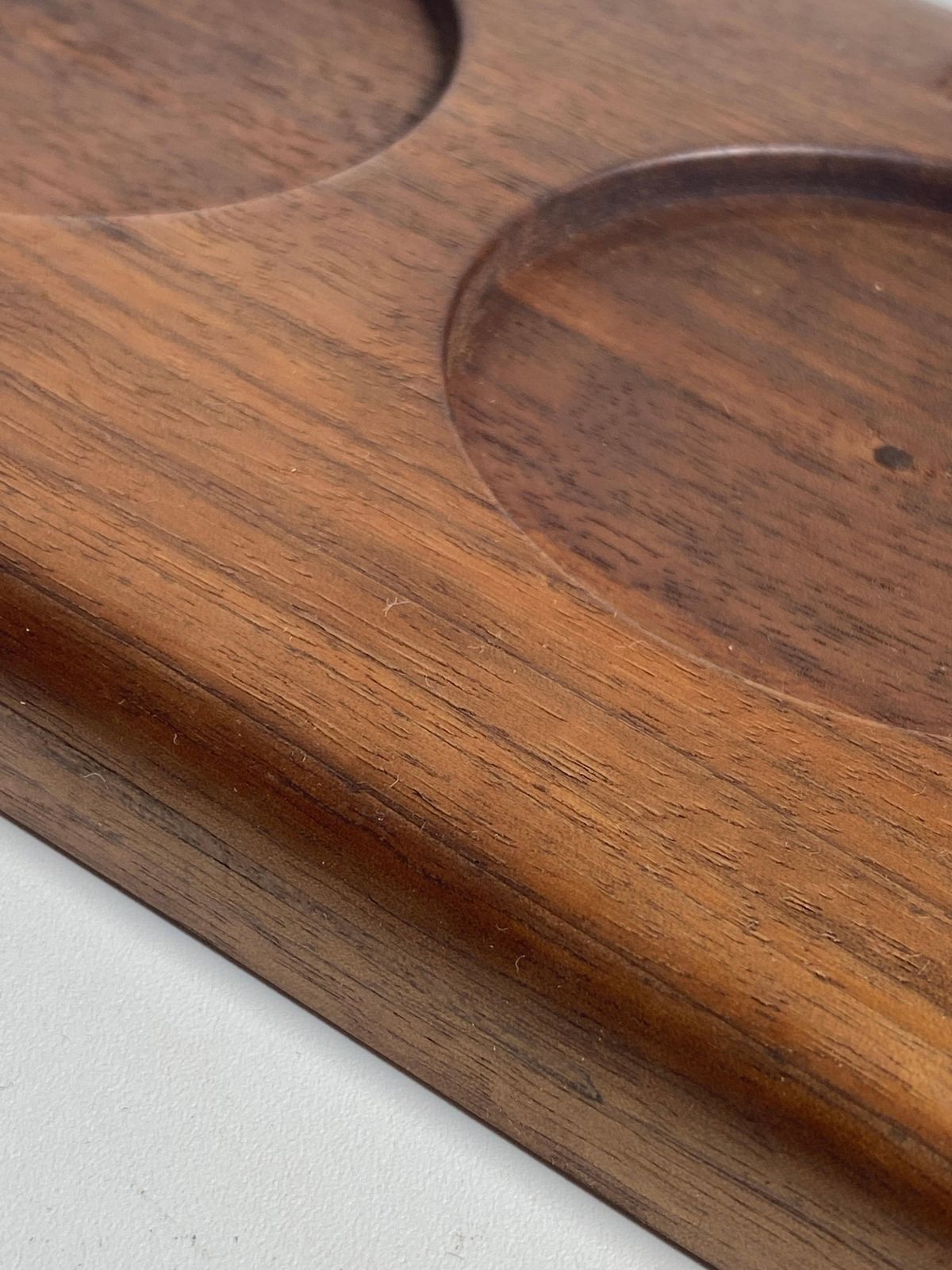Wooden Coasters, Or Wine Bottles, Made In France In The 1940s, Art Deco Period photo furniture