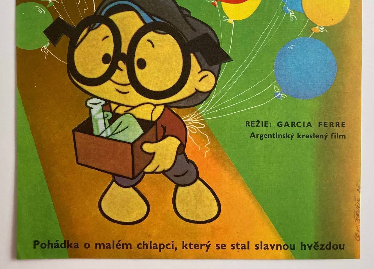 Original Film Poster, Anteojito And Antifaz, Vratislav ševčík, 1980, Genuine Czech Vintage Print photo for sale