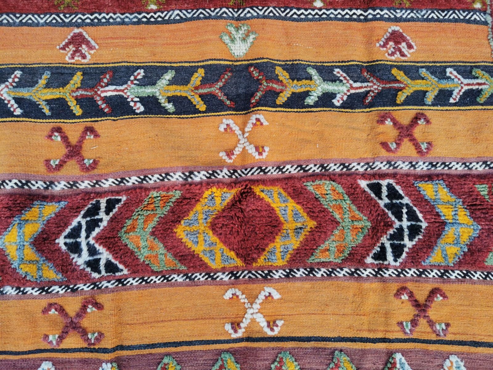 No Custom Fee. Shipped From Uk. 250x150cm. Handmade Traditional Camel Wool Rug  Berber Design photo vinterior